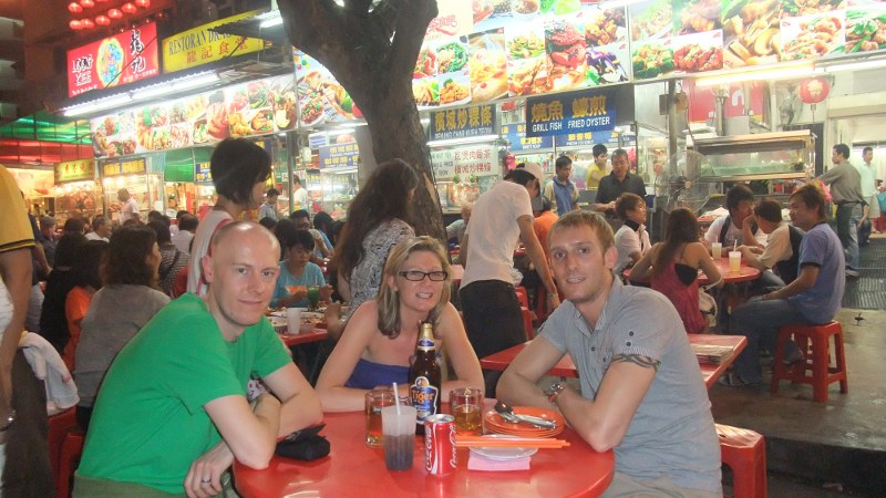 Dinner at hawker stand